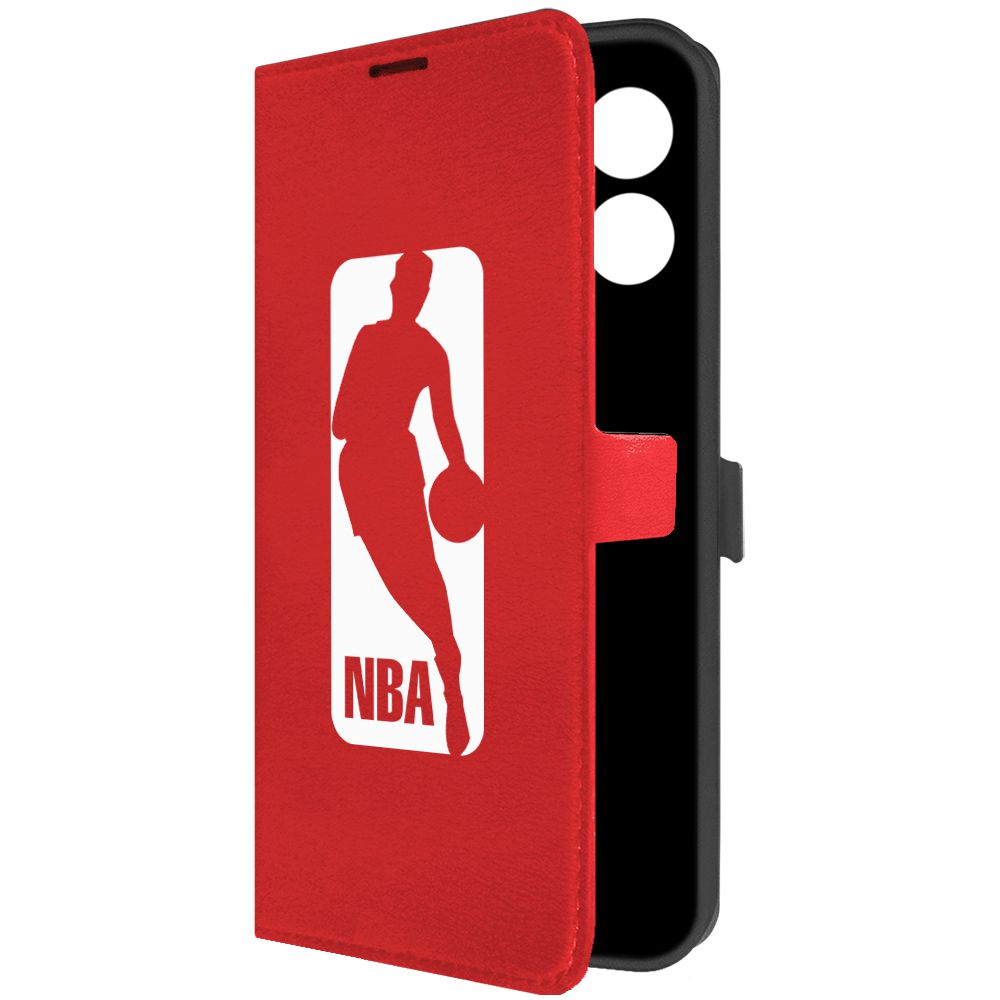 

Чехол-книжка Krutoff Eco Book для Infinix Hot 30i NBA красный