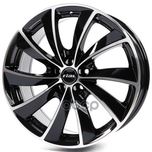 

Колесный диск RIAL, Lugano 8x18/5x108ET43 70.1 DiamondBlackFrontPolishedMp, Черный;серебристый