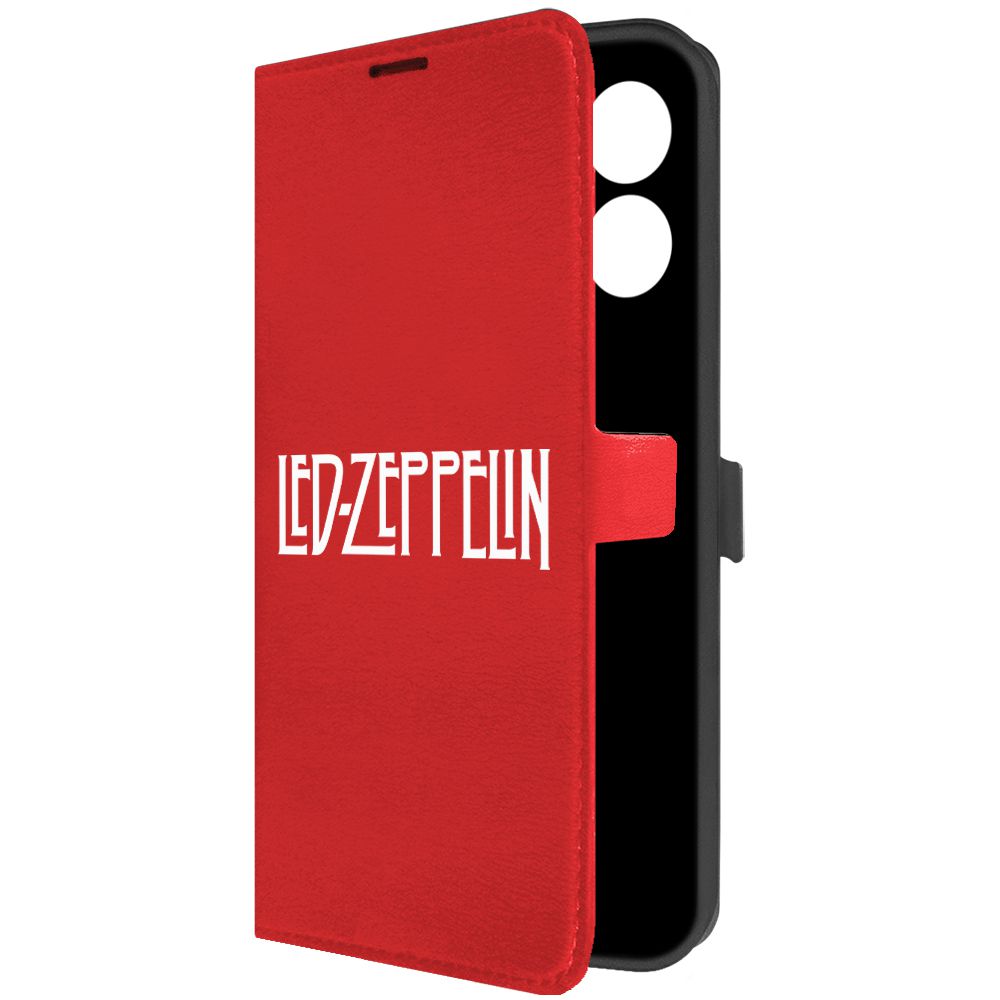 

Чехол-книжка Krutoff Eco Book для Honor X7a Plus Led Zeppelin красный