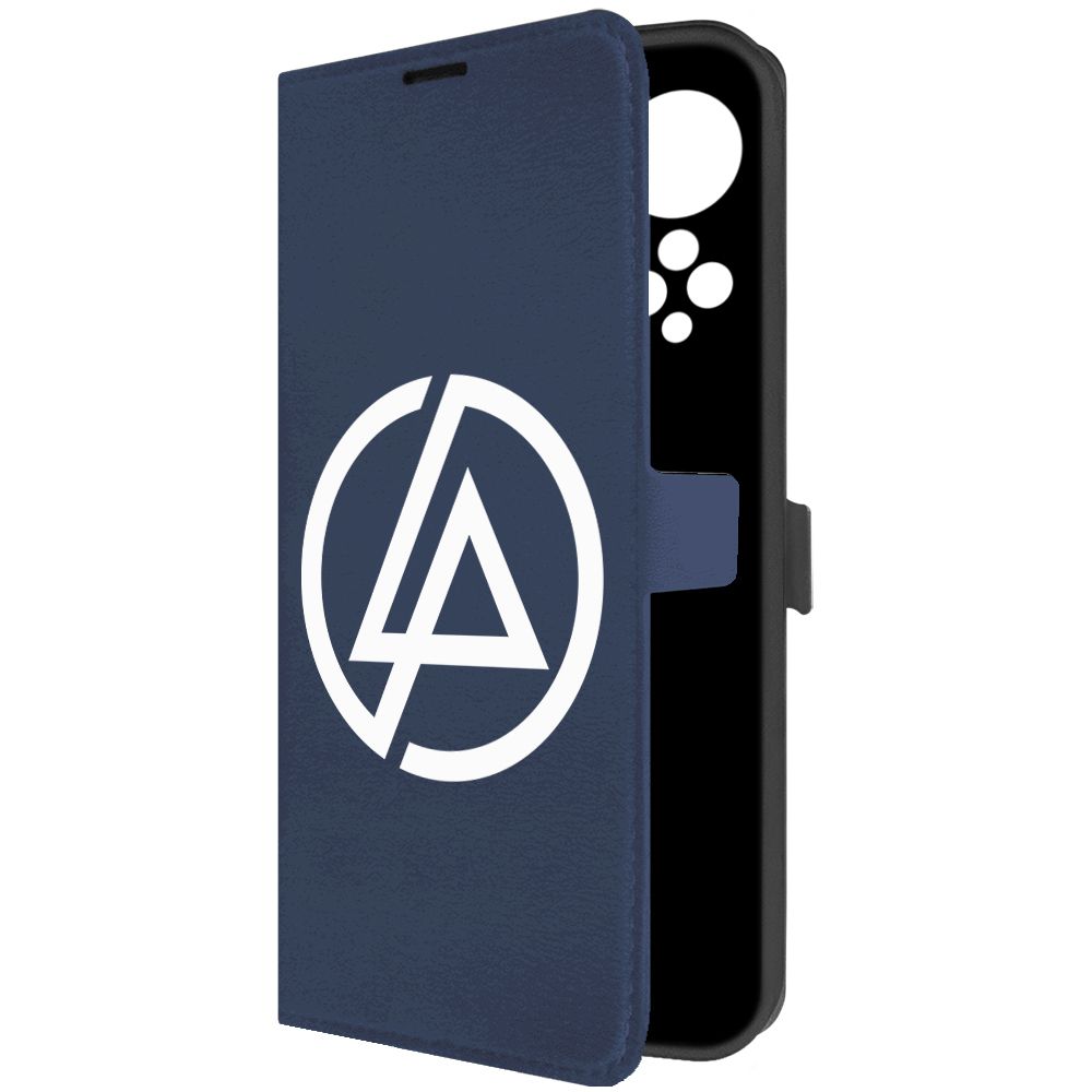

Чехол-книжка Krutoff Eco Book для Honor X7 Linkin Park синий