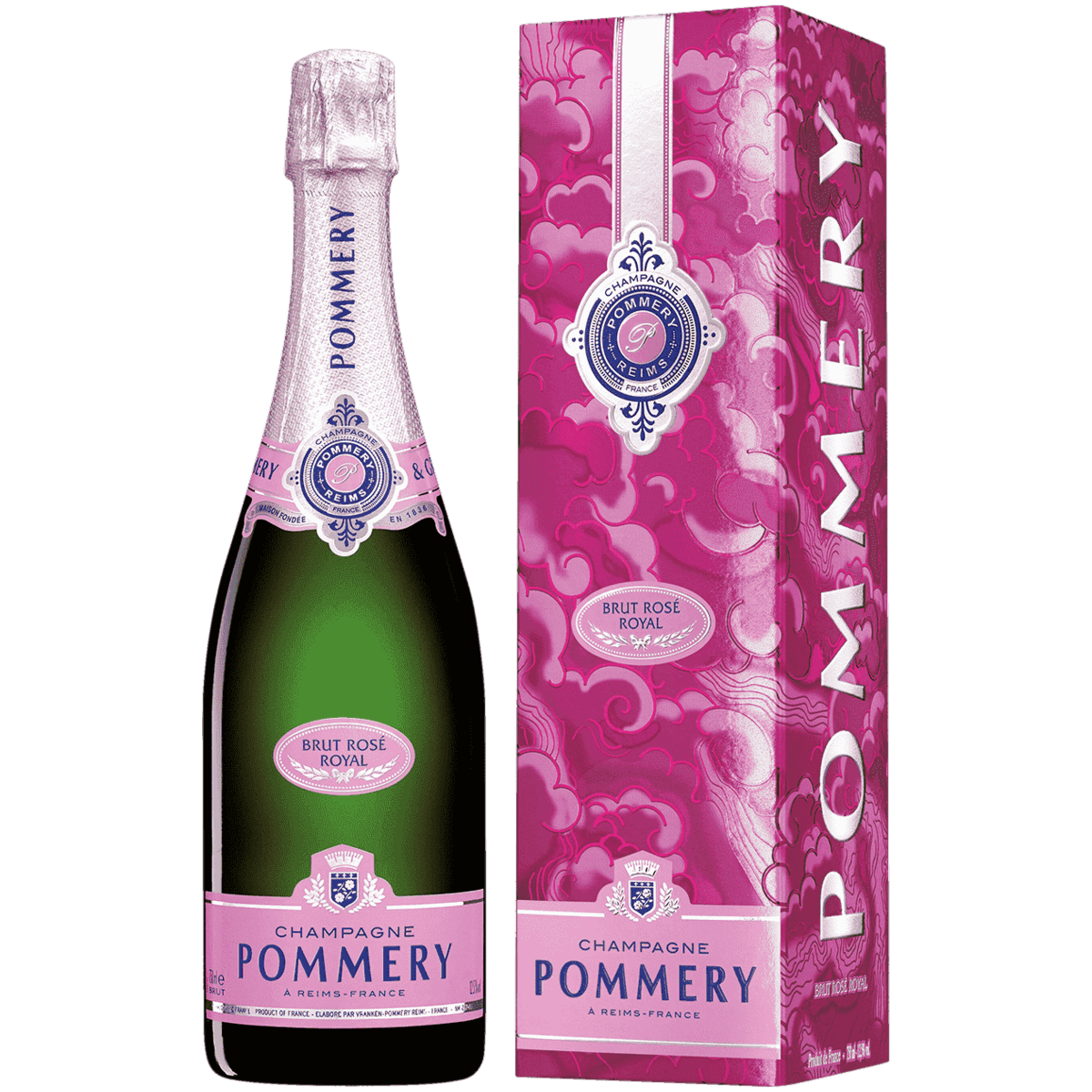 

Шампанское Pommery Brut Rose розовое брют 0,75 л в подарочной упаковке