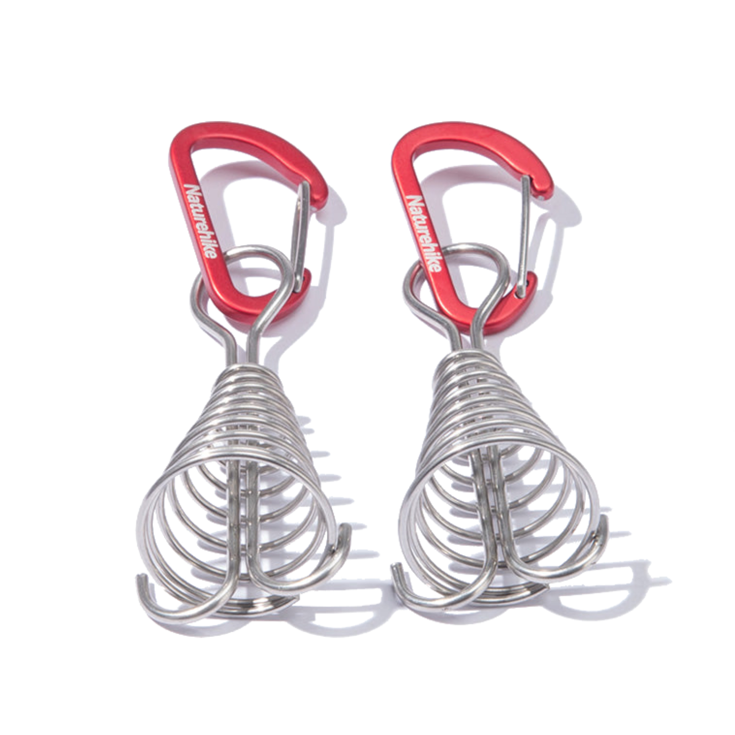 Набор Колышков Naturehike Lightweight Fishbone Floor Spring Nail Hook Type Red