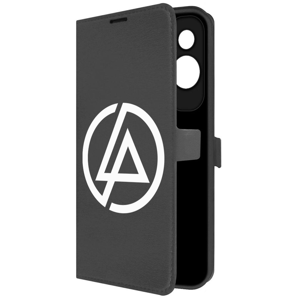 

Чехол-книжка Krutoff Eco Book для Honor 90 Linkin Park черный