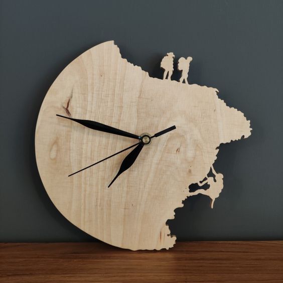 Часы путешественника, настенная декорация из дерева, оригинальный подарок путешественнику