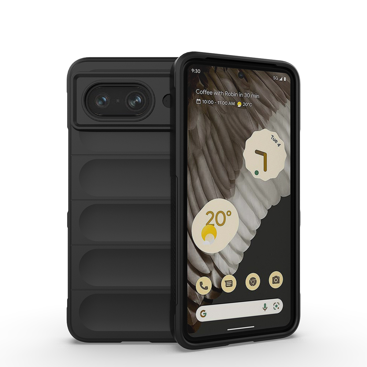 

Противоударный чехол Flexible Case для Google Pixel 8, черный, Flexible Case