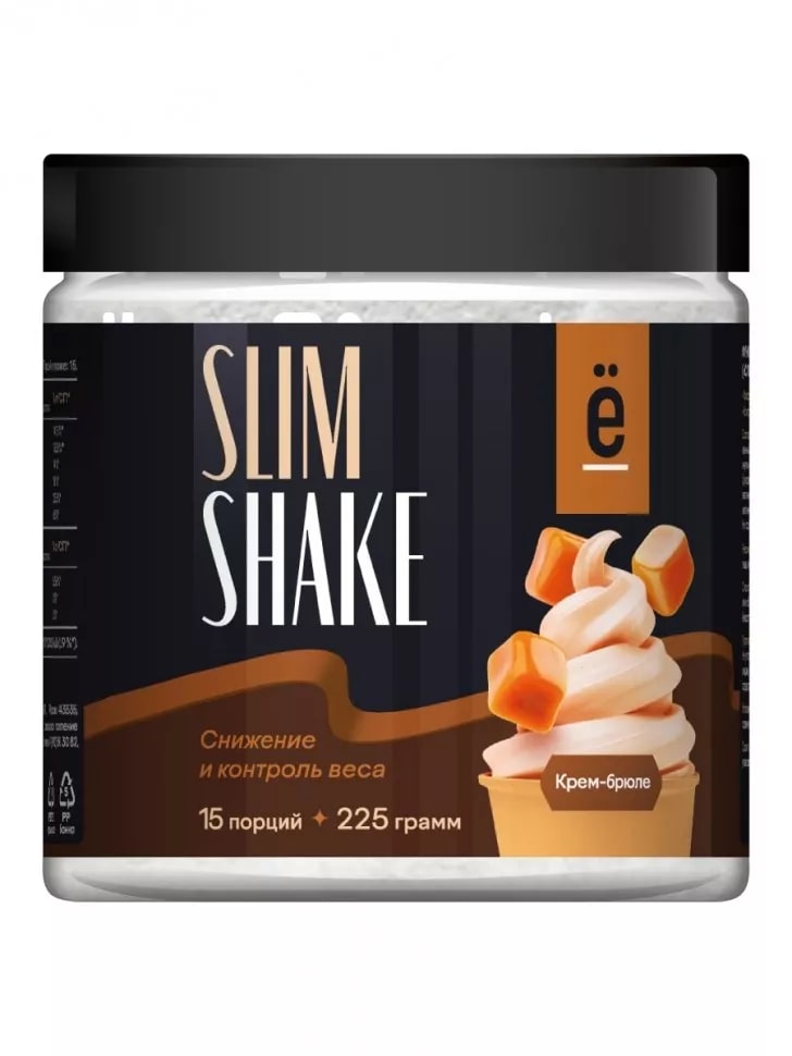 

ебатон Slim Shake 225 г Крем-брюле, Slim Shake