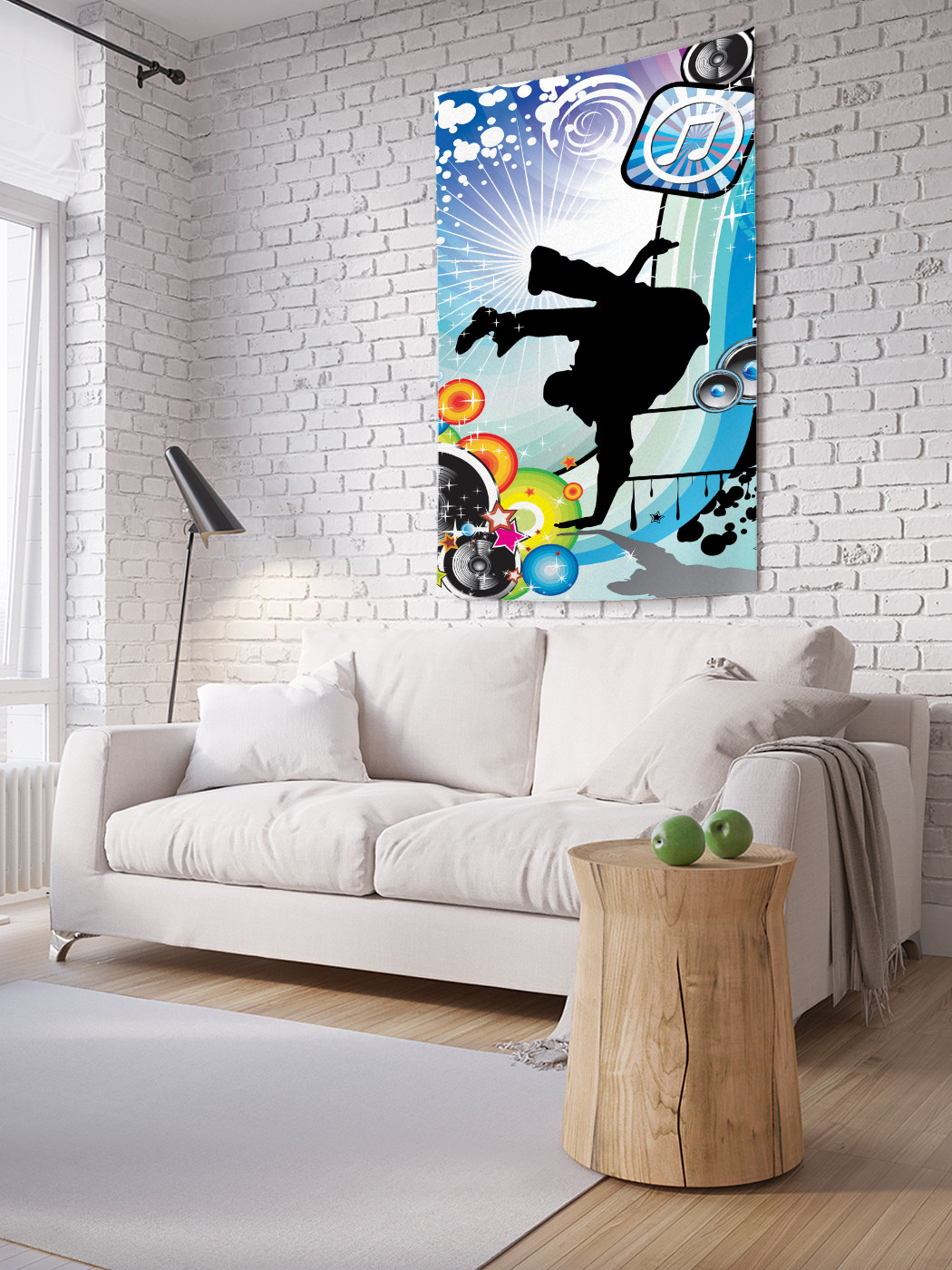 

Вертикальное фотопанно на стену JoyArty Яркая дискотека 100x150 см, Яркая дискотека