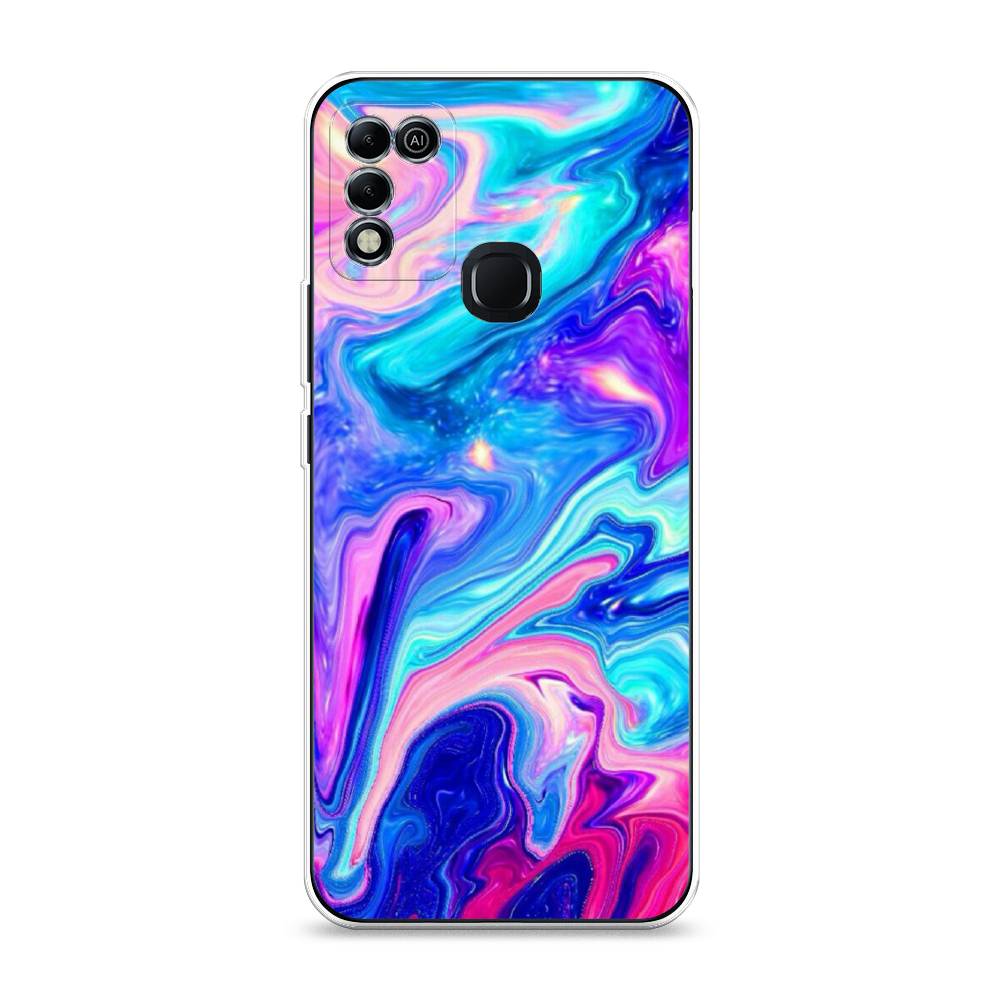 

Чехол Awog на Infinix HOT 11 Play "Потеки краски", Разноцветный, 3100850-10