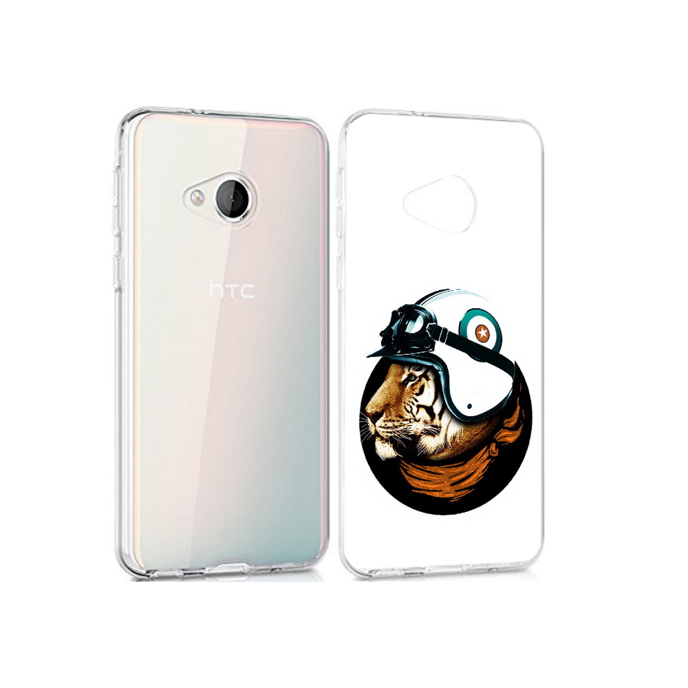 

Чехол MyPads Tocco для HTC U Play Тигр в шлеме, Прозрачный, Tocco