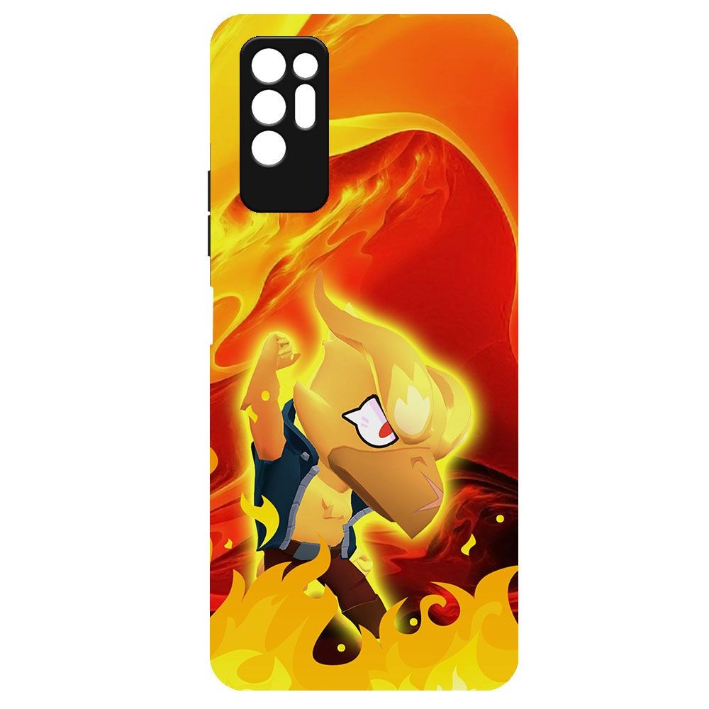 

Чехол-накладка Krutoff Софт Кейс Brawl Stars - Ворон-Феникс для TECNO Pova 2 черный