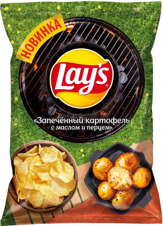 

Чипсы картофельные Lay's запеченный картофель-масло-перец 120 г
