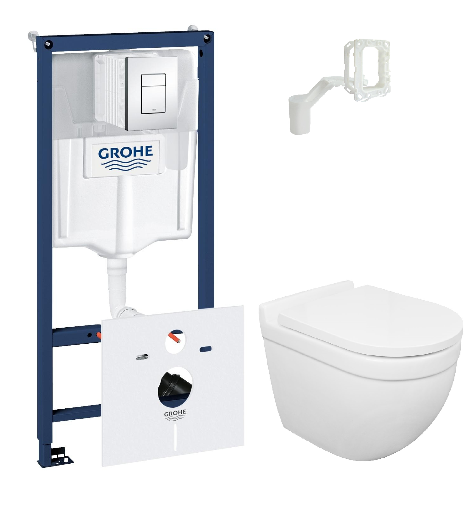 Комплект инсталляция Grohe 38827000 5в1 +унитаз подвесной Azario Fora AZ0017UQ 484-4346 предпусковой подогреватель с помпой турбо комплект универсал 5 3 0 квт старт