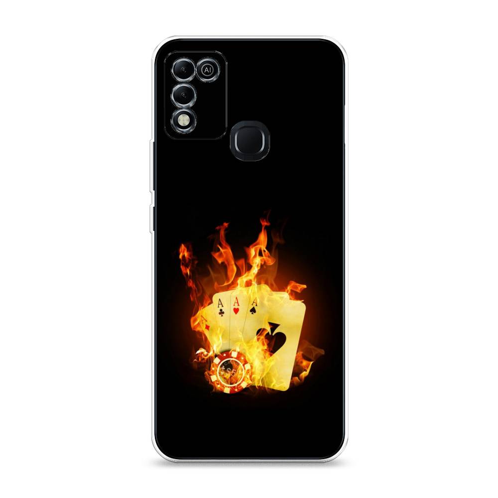 

Чехол Awog на Infinix HOT 11 Play "Горящие карты", Разноцветный, 3100850-9