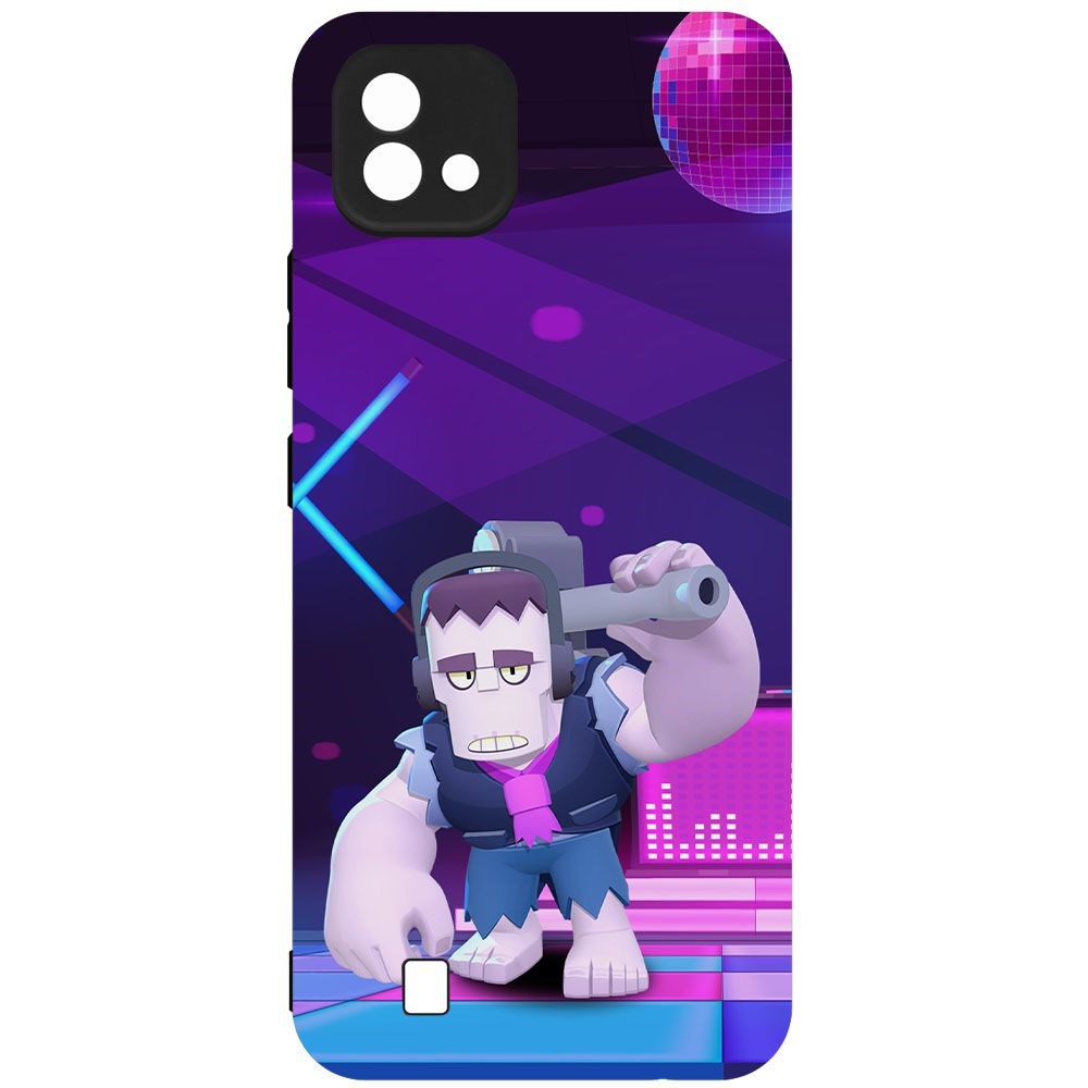 

Чехол-накладка Krutoff Софт Кейс Brawl Stars - Фрэнк для Realme C20 черный