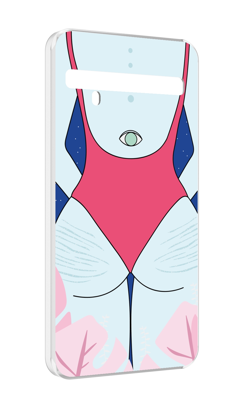 

Чехол MyPads девушка-с-глазом-на-спине для TCL 10 Pro / TCL 10 + Plus, Прозрачный, Tocco