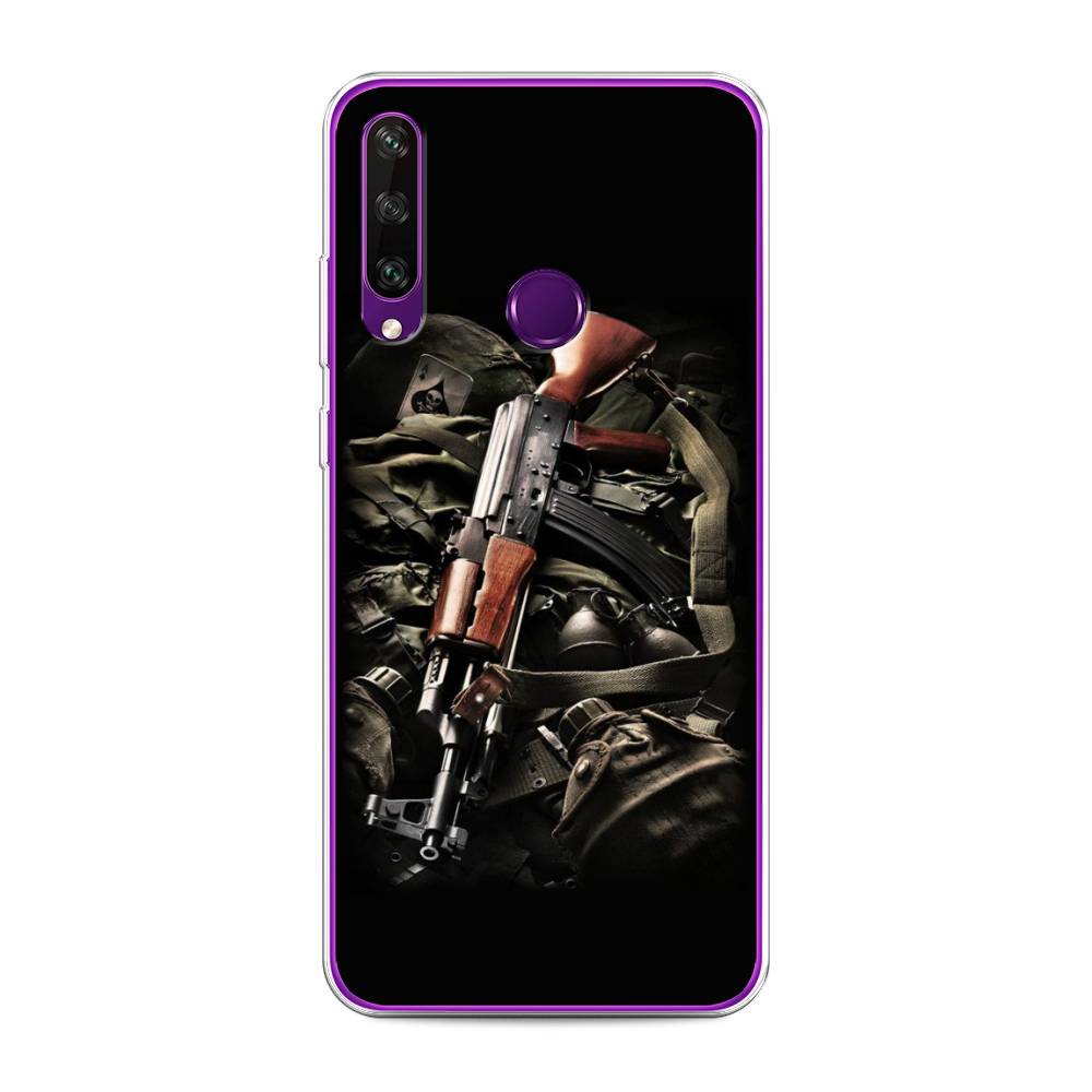 

Чехол Awog на Huawei Y6p "Автомат", Черный;коричневый;серый, 6103250-5