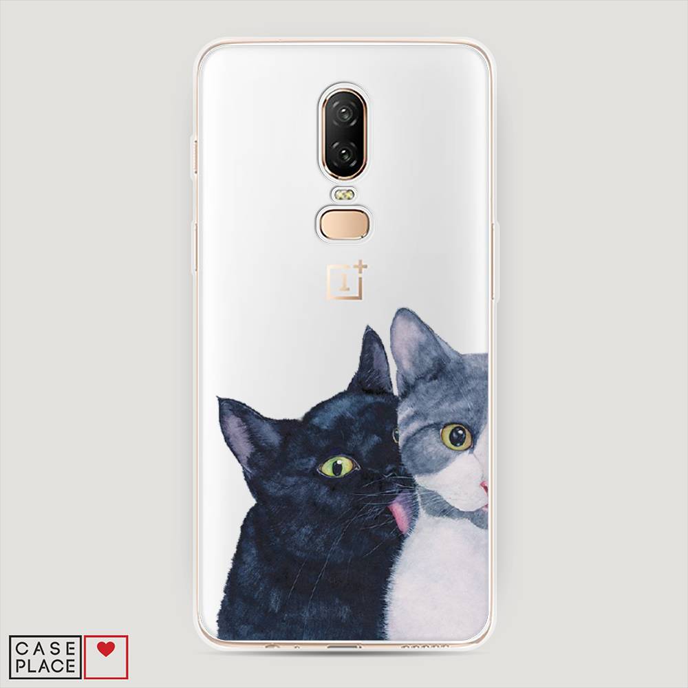 

Чехол Awog на OnePlus 6 / ВанПлас 6 "Кошачья любовь", Синий, 150550-1