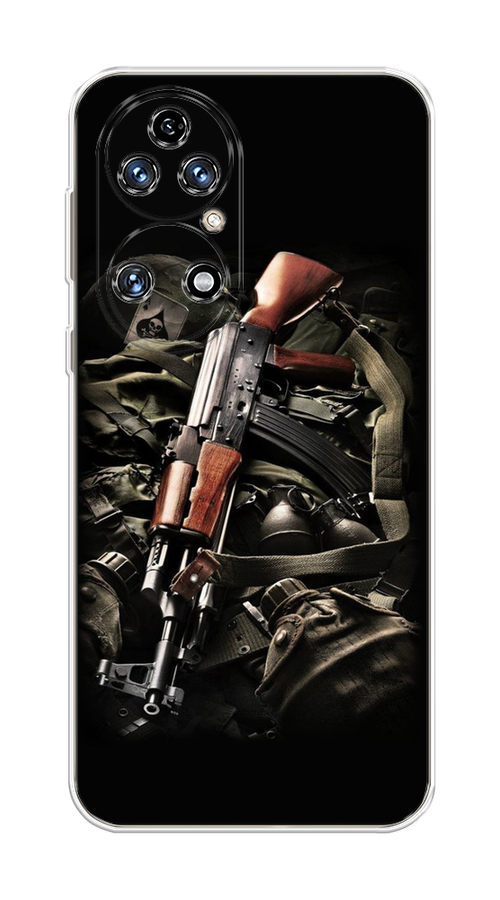

Чехол Awog на Huawei P50 "Автомат", Черный;коричневый;серый, 6104950-5
