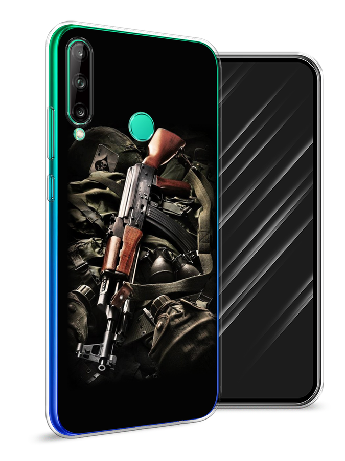 

Чехол Awog на Huawei P40 lite E "Автомат", Черный;коричневый;серый, 612450-5