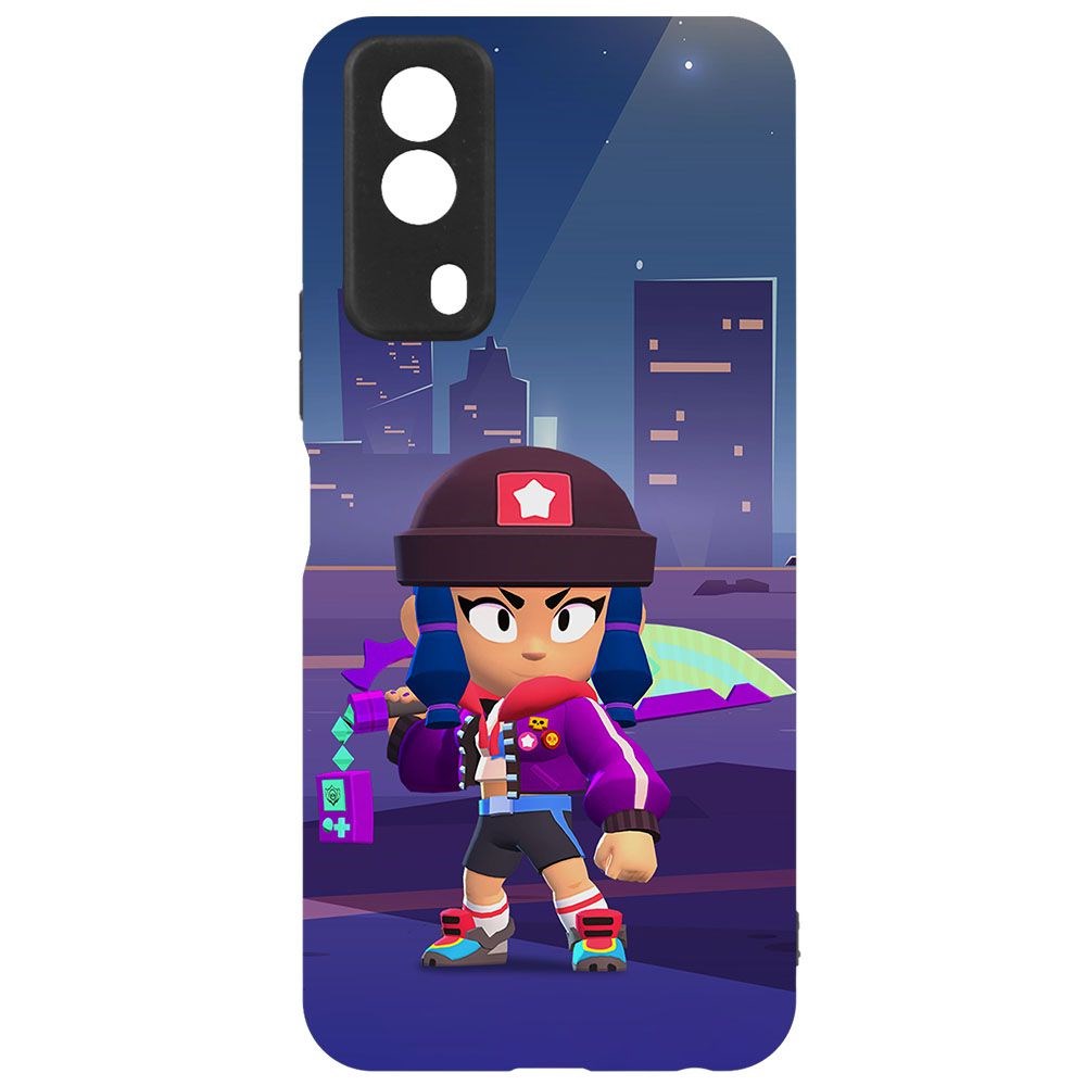 

Чехол-накладка Krutoff Софт Кейс Brawl Stars - Героиня Биби для Vivo Y31 черный