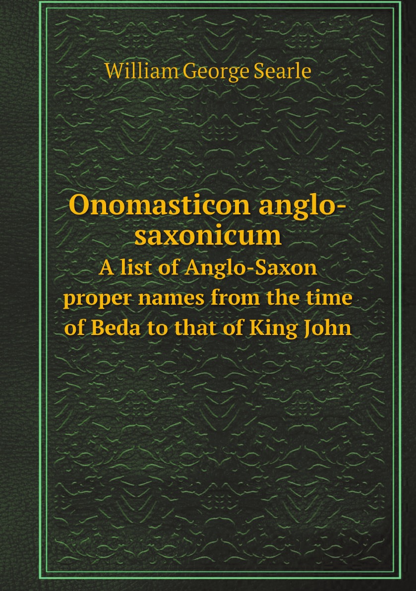 

Onomasticon anglo-saxonicum