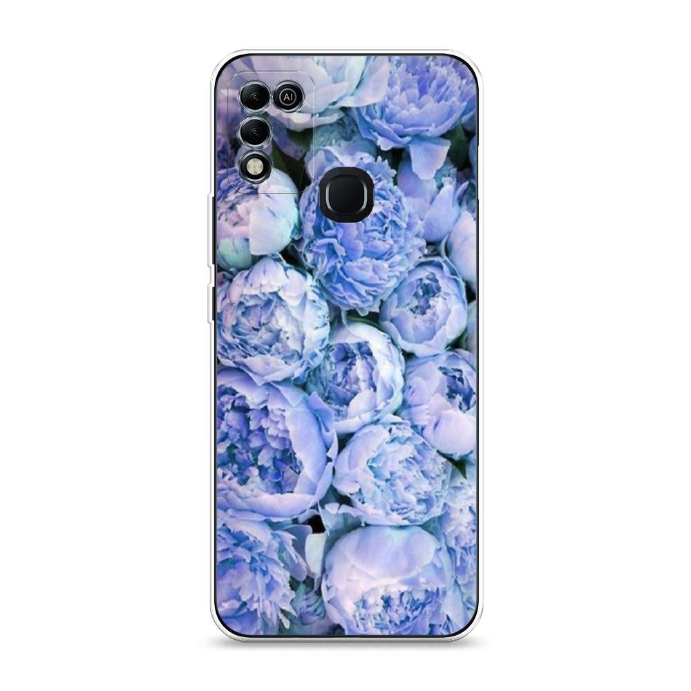 

Чехол Awog на Infinix HOT 11 Play "Пионы голубые", Разноцветный, 3100850-8