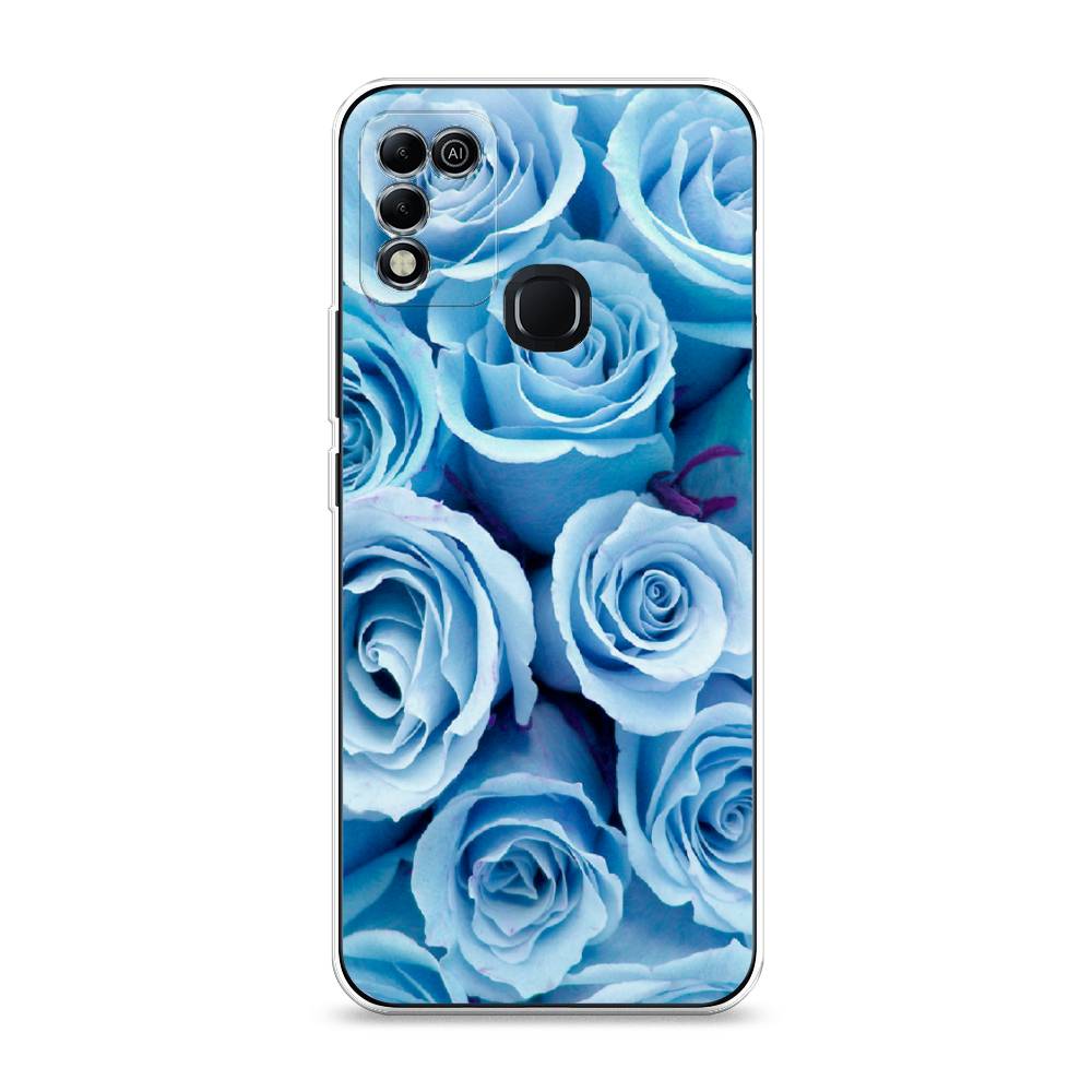 

Чехол Awog на Infinix HOT 11 Play "Лазурные розы", Разноцветный, 3100850-8