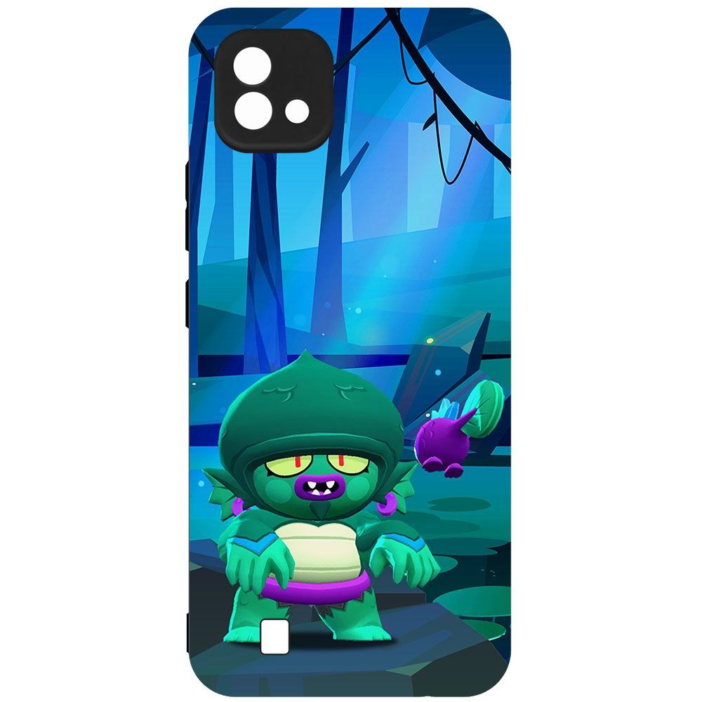 

Чехол-накладка Krutoff Софт Кейс Brawl Stars - Болотный Джин для Realme C11 (2021) черный