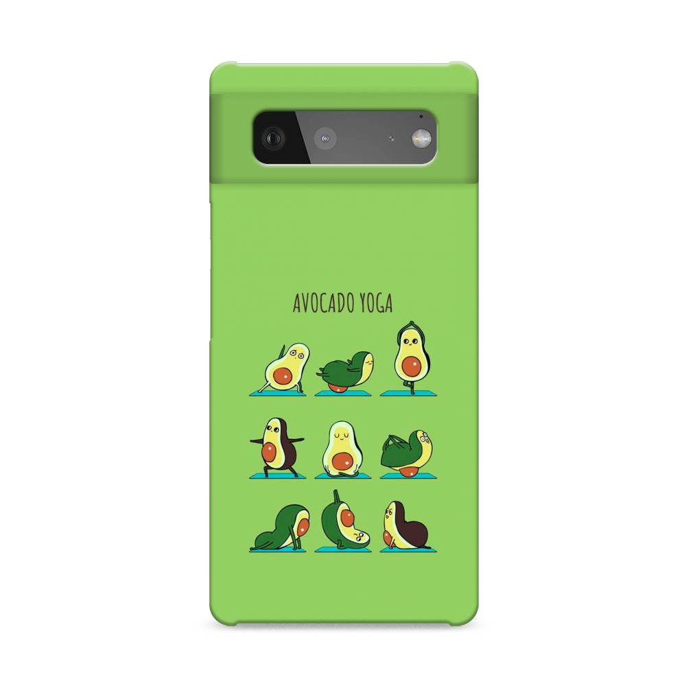 

Пластиковый чехол "Авокадо йога" на Google Pixel 6, 270820-7
