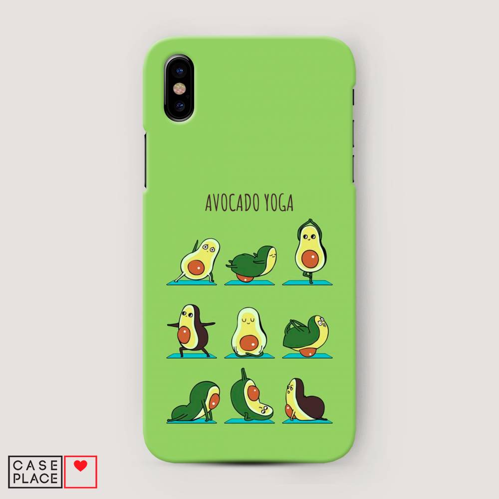

Пластиковый чехол "Авокадо йога" на Apple iPhone XS Max (10S Max), 11920-7