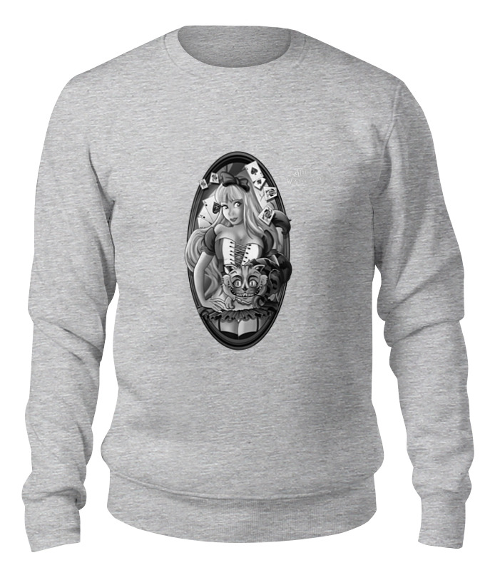 

Свитшот унисекс Printio Alice in wonderland серый XS, Alice in wonderland