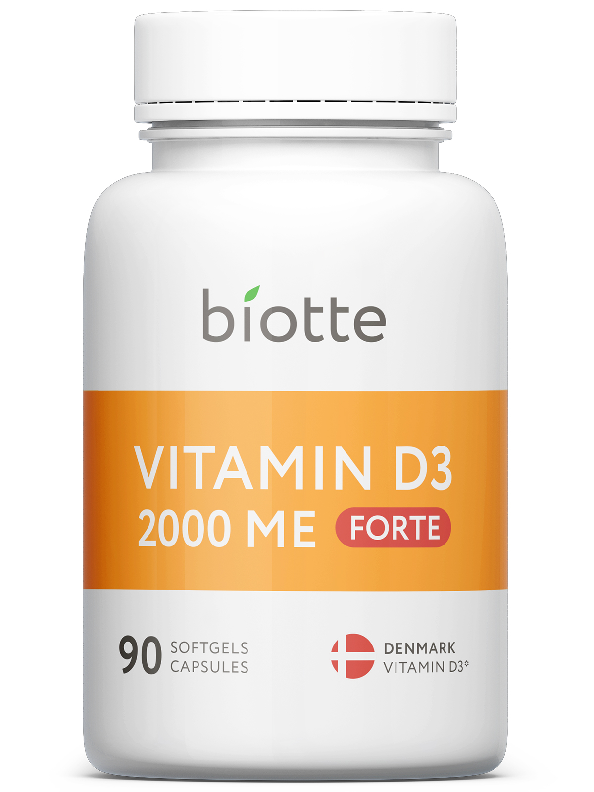 Витамин Д3 Biotte форте 2000 мг Холекальциферол капсулы 90 шт.  - купить со скидкой