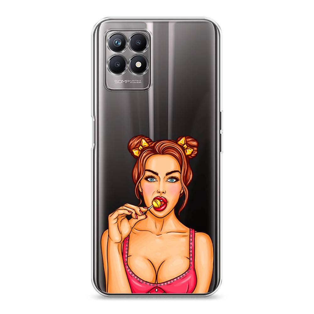 

Чехол Awog на Realme 8i "Вкусный леденец", Разноцветный