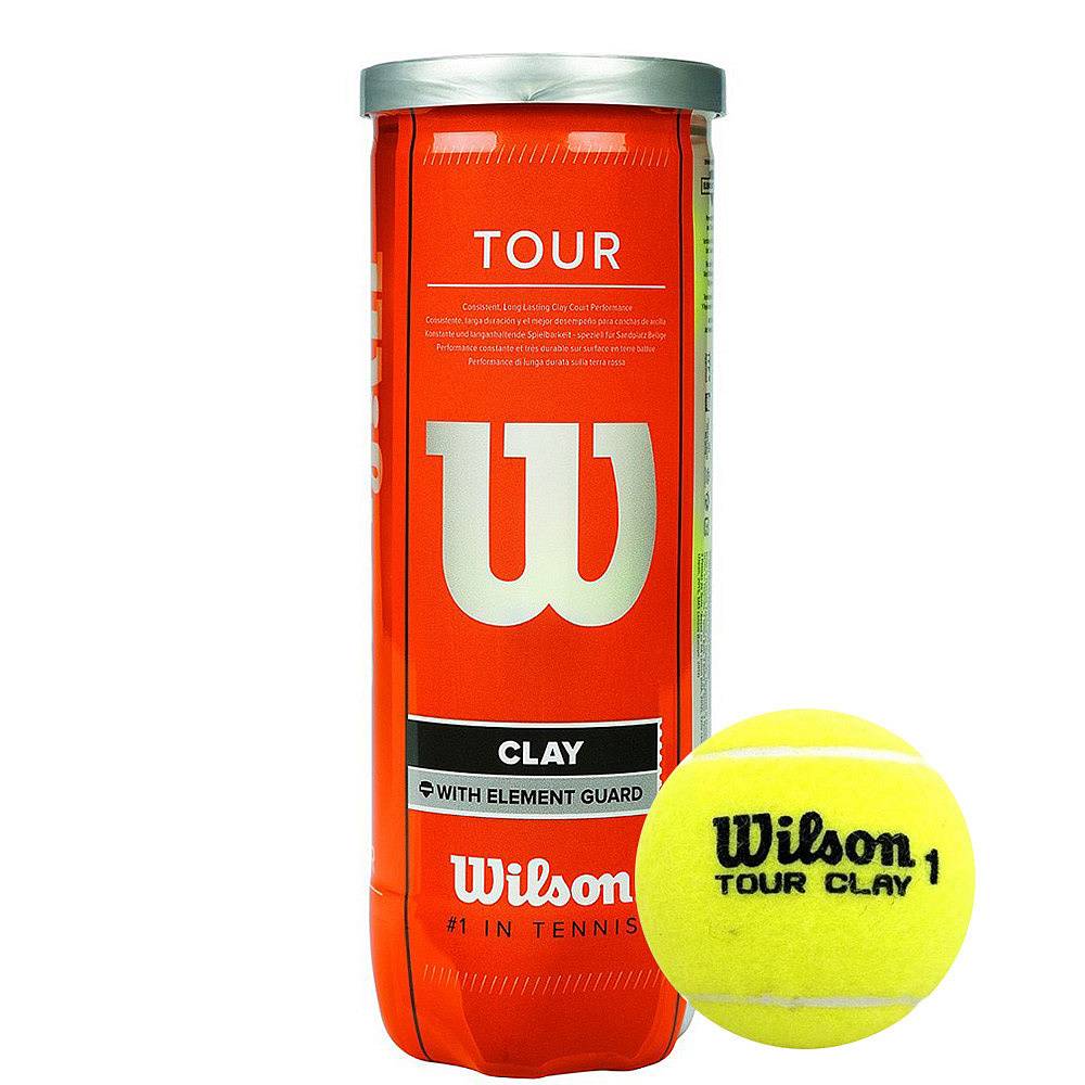 фото Мяч теннисный wilson tour clay арт.wrt108900 3шт