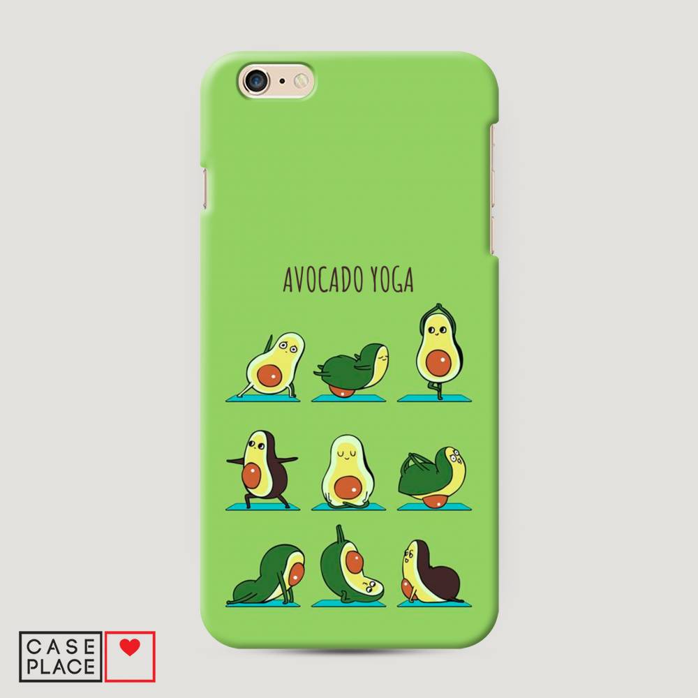 

Пластиковый чехол "Авокадо йога" на Apple iPhone 6 Plus, 10520-7