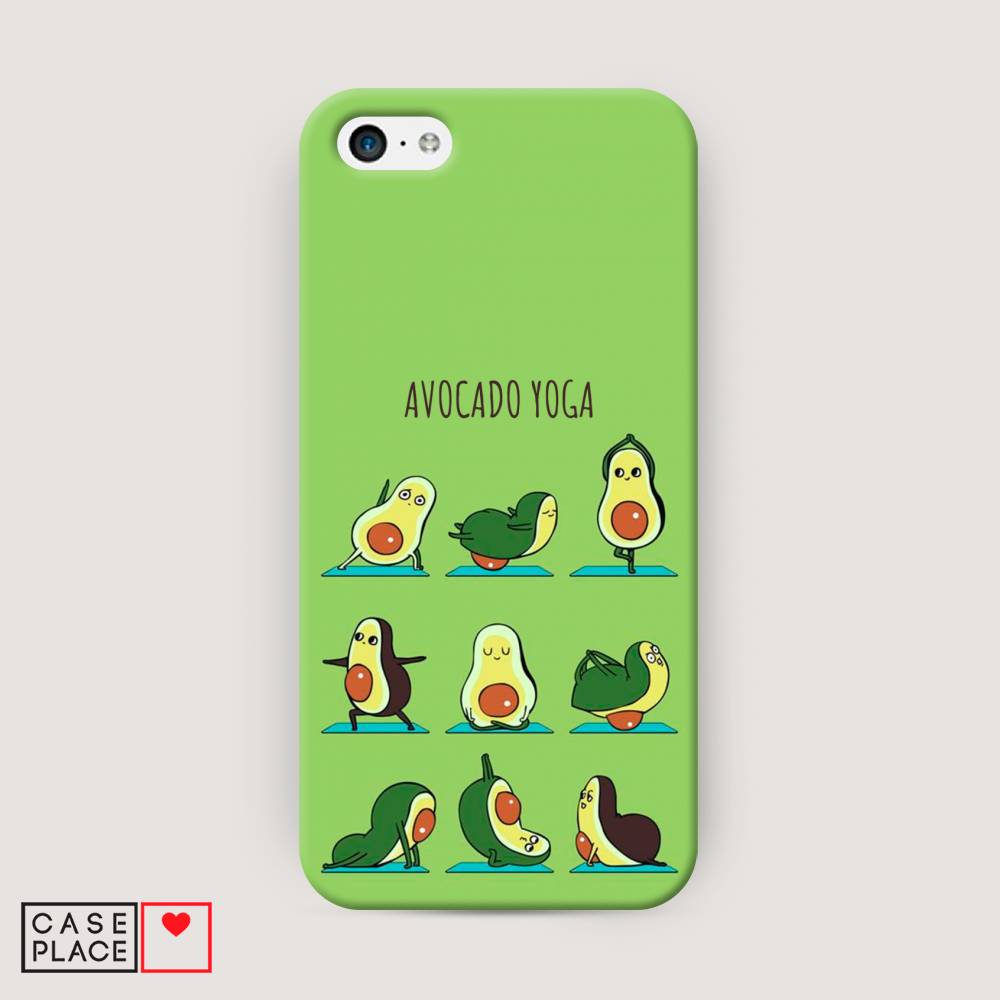

Пластиковый чехол "Авокадо йога" на Apple iPhone 5C, 10220-7