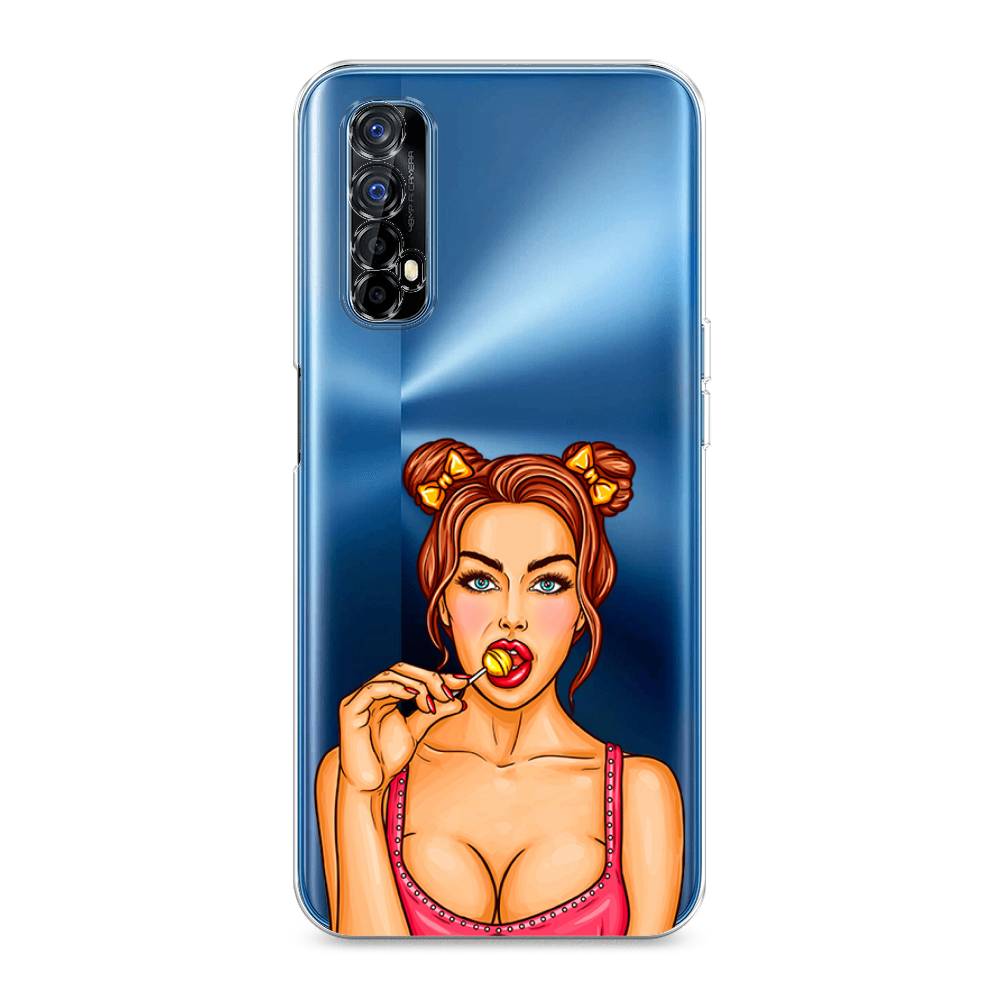 

Чехол Awog на Realme 7 "Вкусный леденец", Разноцветный