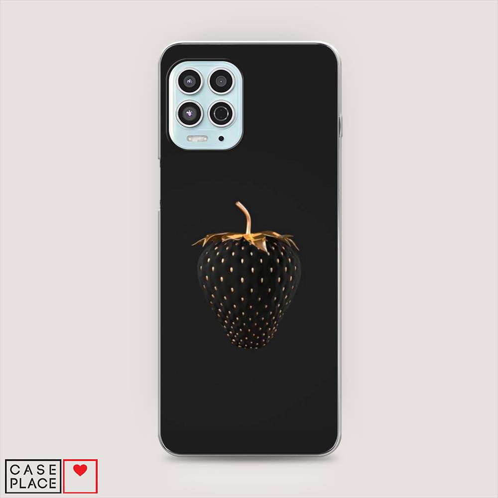 

Чехол Awog на Motorola Moto G100 "Черно-золотая клубника", Разноцветный, 241650-10