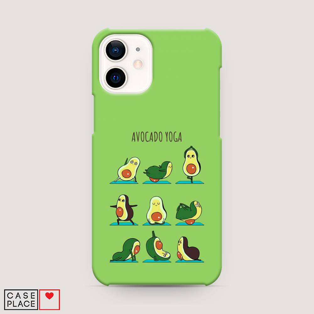

Пластиковый чехол "Авокадо йога" на Apple iPhone 12 mini, 12620-7
