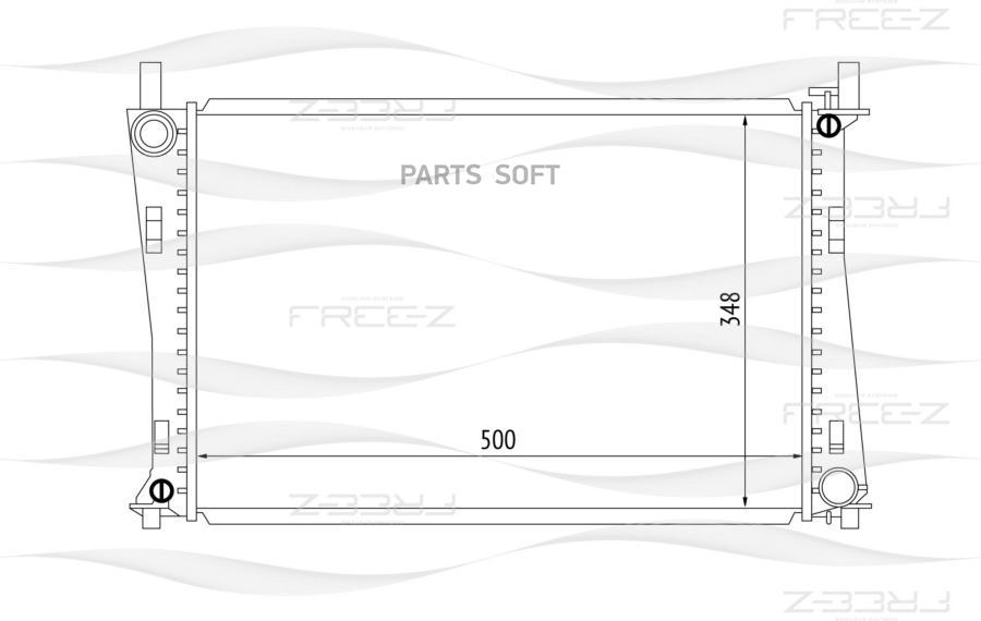 Радиатор FORD FiestaFusion 01-MAZDA 2 03- KK0147