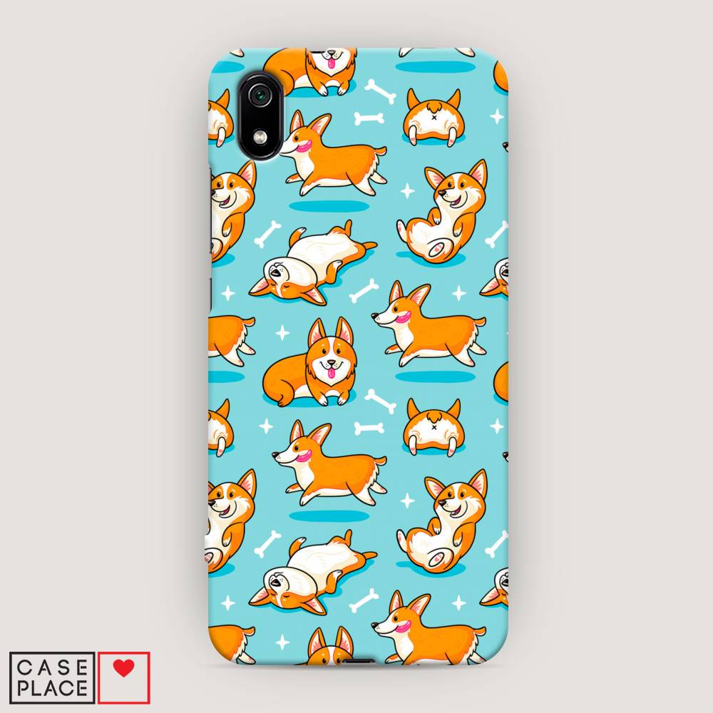 

Пластиковый чехол "Веселые корги" на Xiaomi Redmi 7A, 35420-1