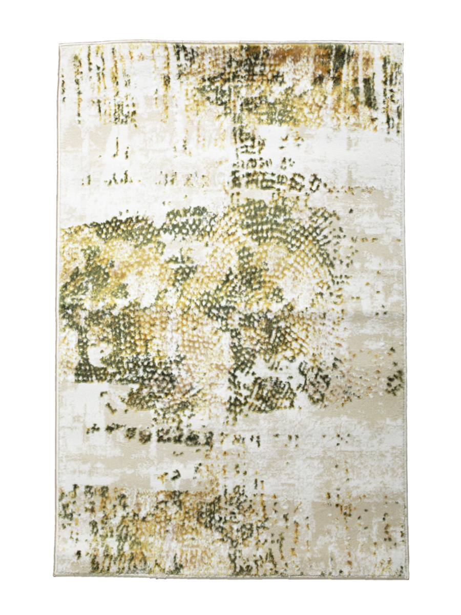 Ковер ворсовый Kamalak tekstil DREAM бежевый с зеленым 120х180 арт. УК-1071-06