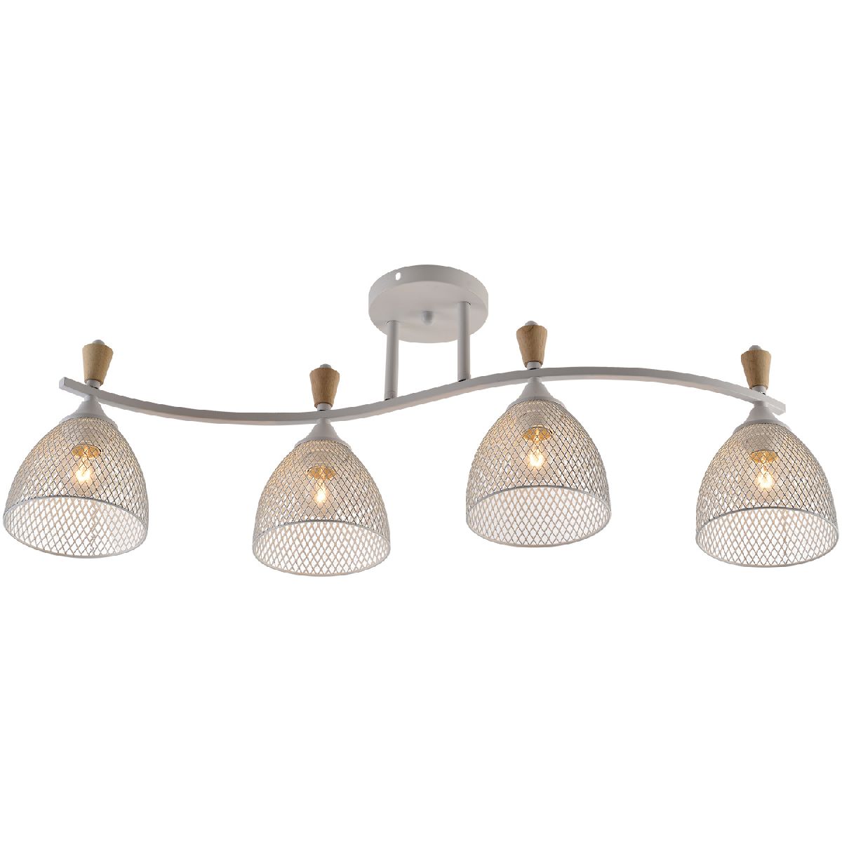 

Потолочная люстра Reluce 01589-3.3-04 WH+WOOD