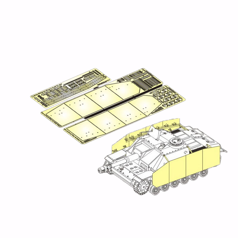 Боковые юбки Voyager Model 1/35 образец 1 для Немецкого StuG III Ausf G PEA152