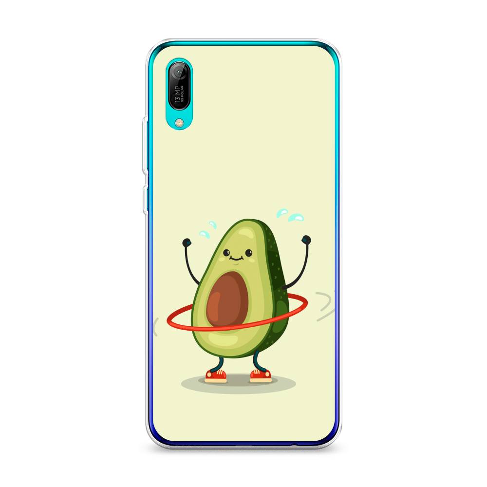 

Чехол Awog на Huawei Y6 Pro (Prime) 2019 "Авокадо с обручем", Бежевый, 68150-10
