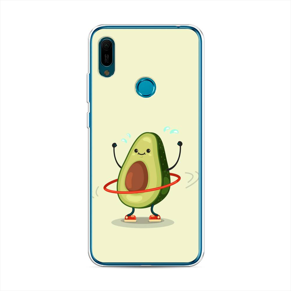 

Чехол Awog на Huawei Y6 2019 "Авокадо с обручем", Бежевый, 68650-10