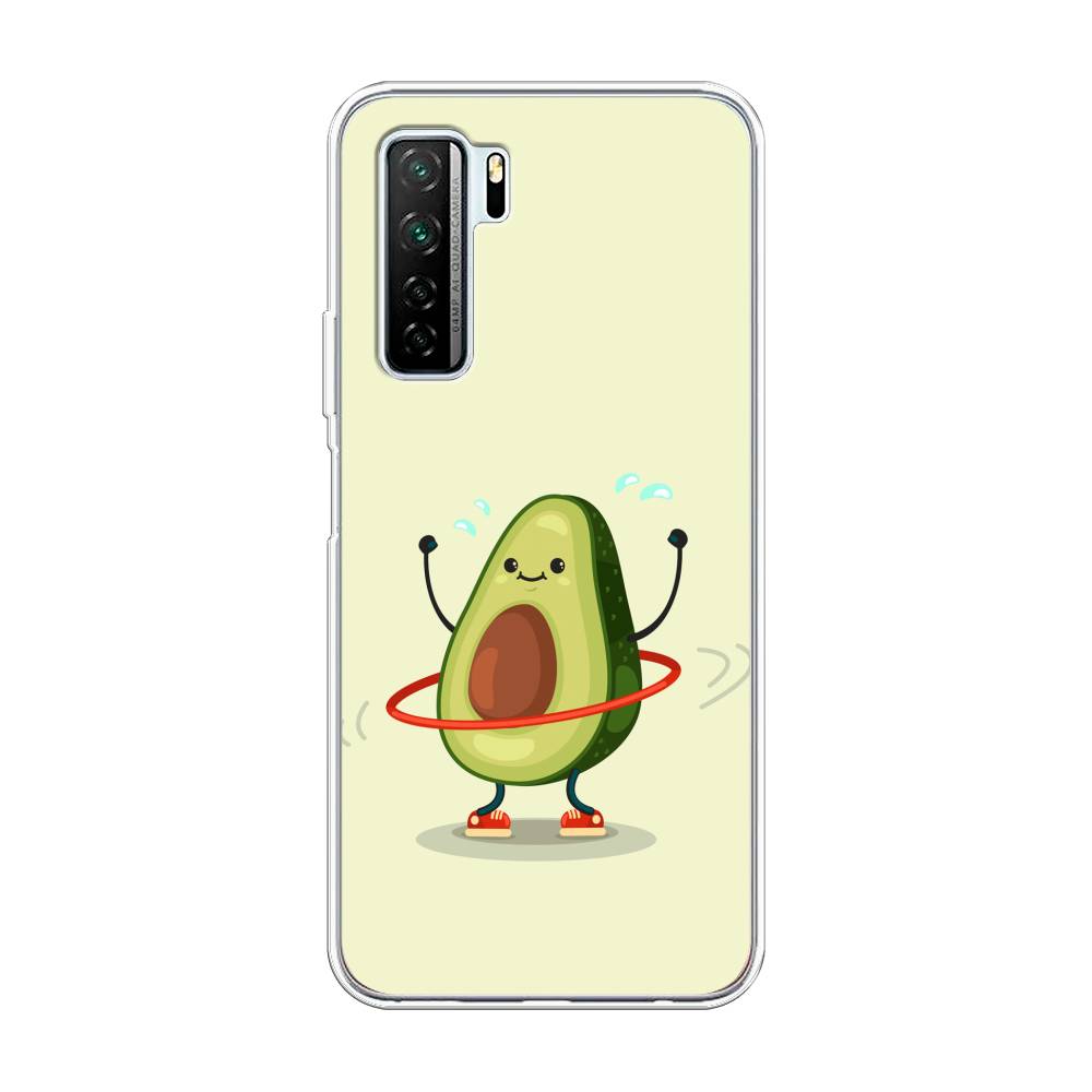 

Чехол Awog на Huawei P40 lite 5G "Авокадо с обручем", Бежевый, 6103050-10