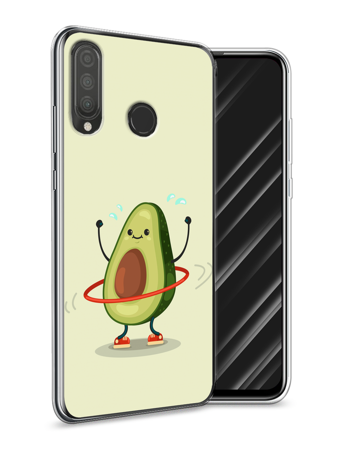 

Чехол Awog на Huawei P30 Lite "Авокадо с обручем", Бежевый, 67950-10