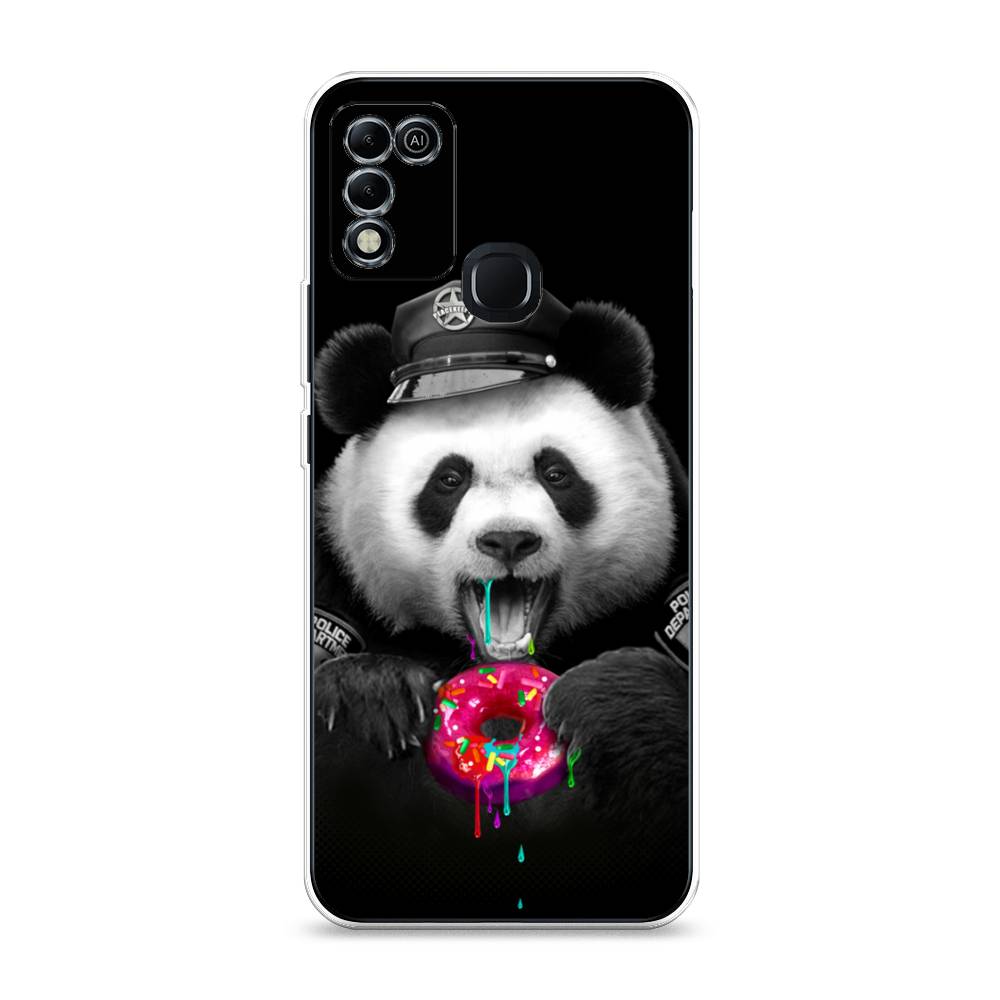 

Чехол Awog на Infinix HOT 11 Play "Панда police", Разноцветный, 3100850-2