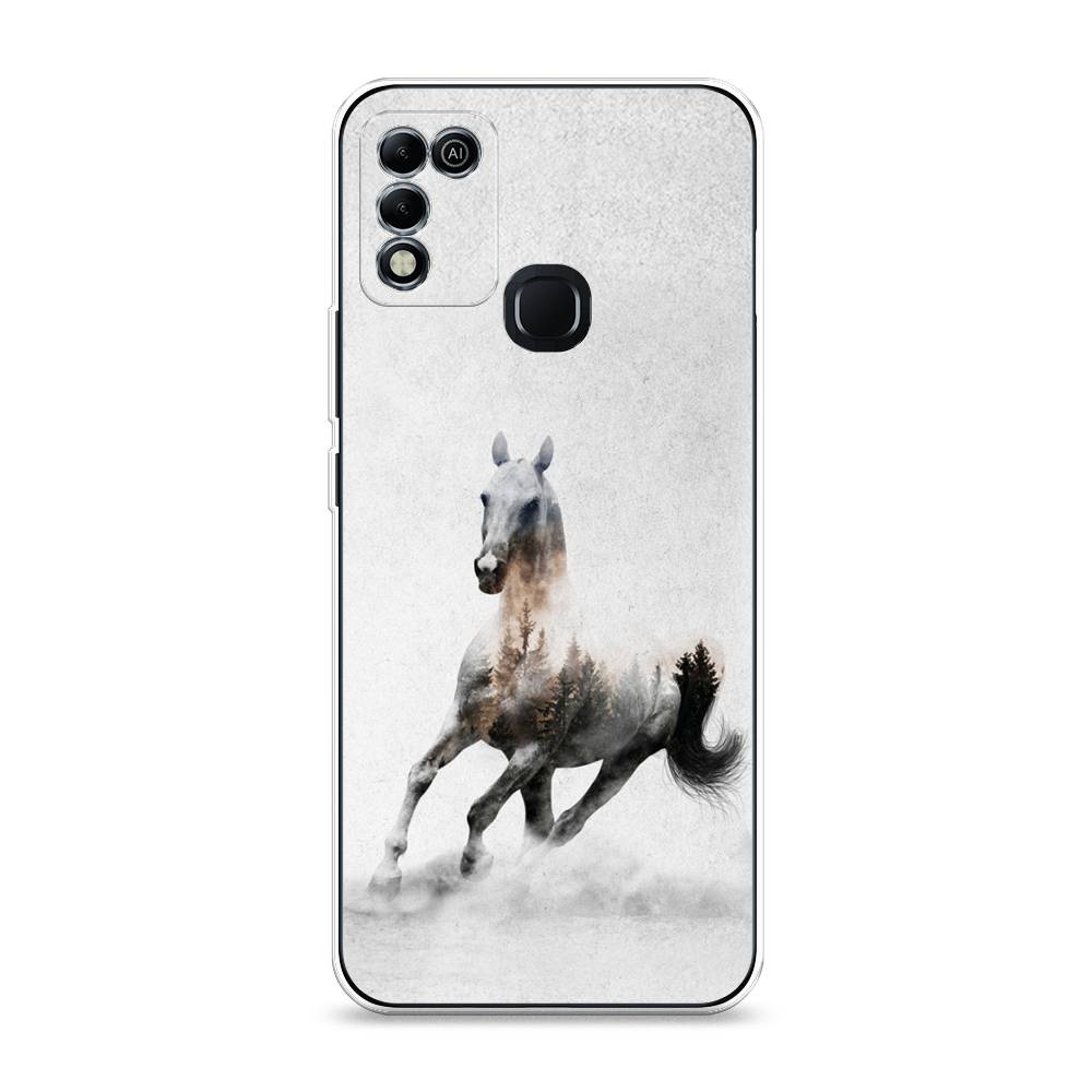 

Чехол Awog на Infinix HOT 11 Play "Лошадь лес", Разноцветный, 3100850-2